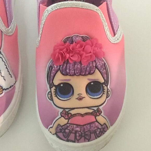 LOL SURPRISE! Size 10 kids shoes pink/purple - Picture 8 of 12